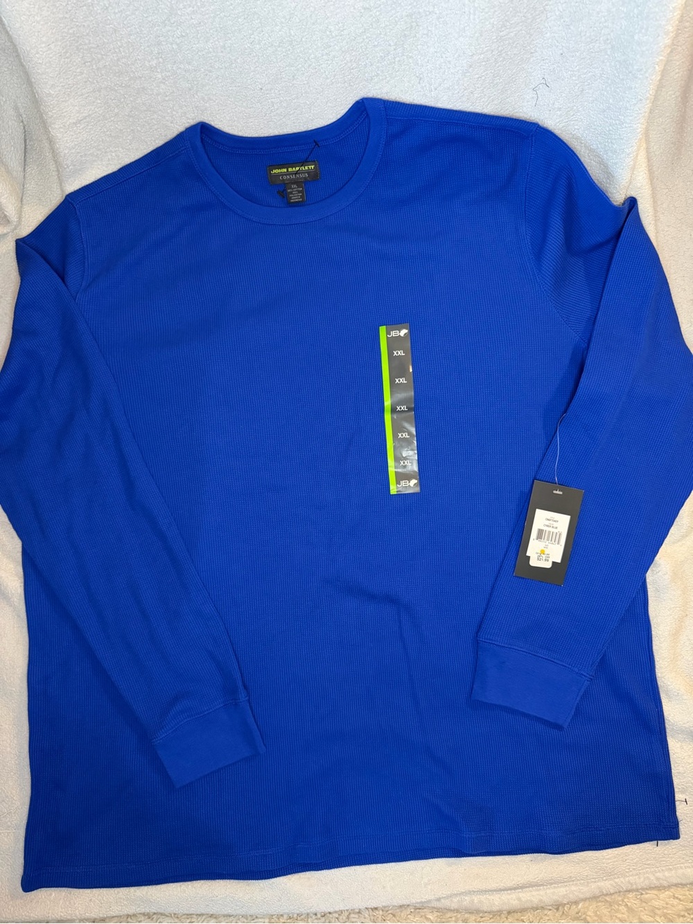 John Varvatos Classic Long-Sleeve Crewneck Tee in Royal Blue